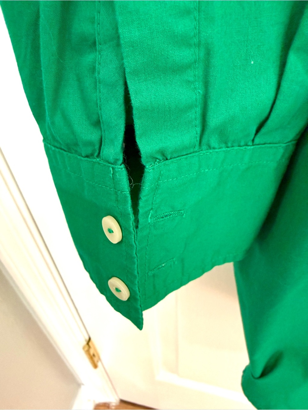 Abercrombie & Fitch Emerald Green Long Sleeve Dress - Picture 6 of 8